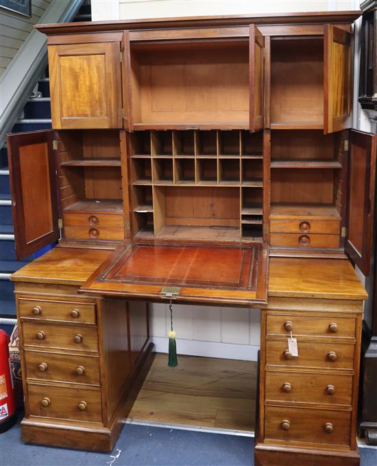 A Victorian mahogany estate cabinet W.14.9cm